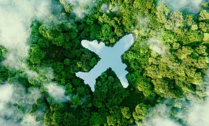 Klimafreundliche Flugreisen