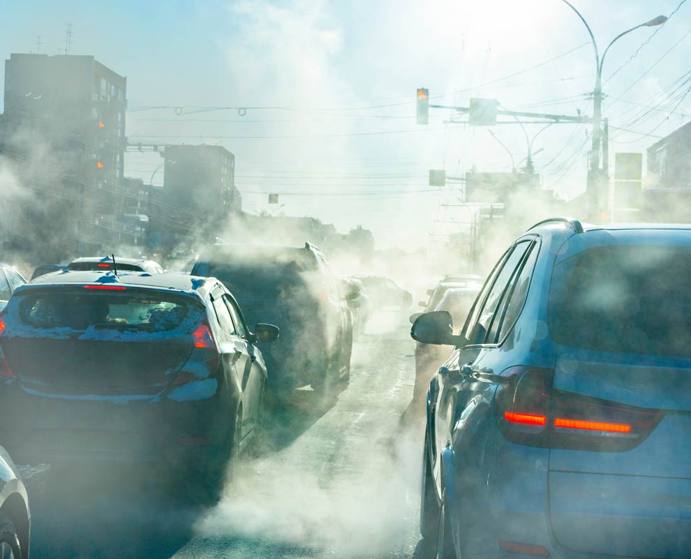 Emissionen durch Autos