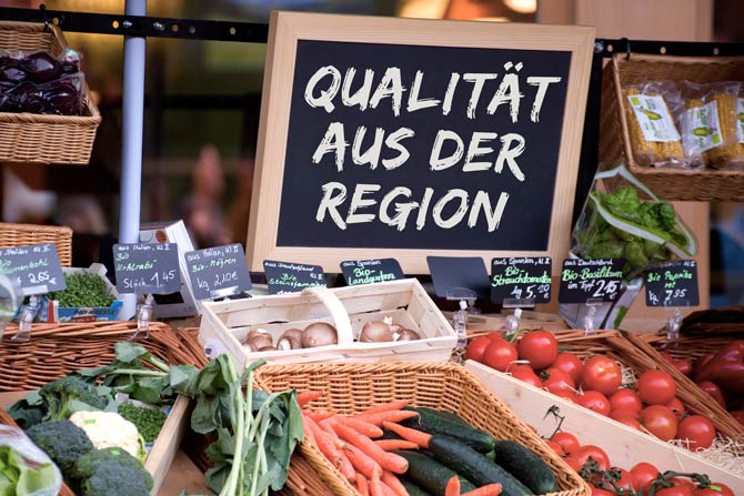 Saisonale und regionale Produkte bevorzugen